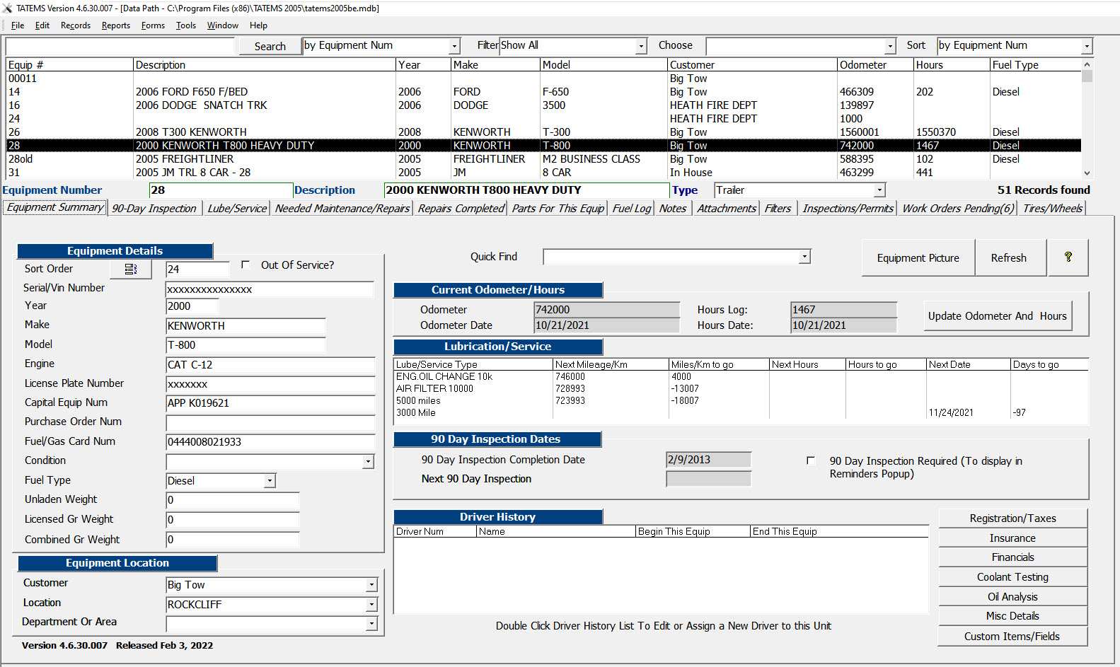 TATEMS Fleet Maintenance Software 4.6.30.023 full