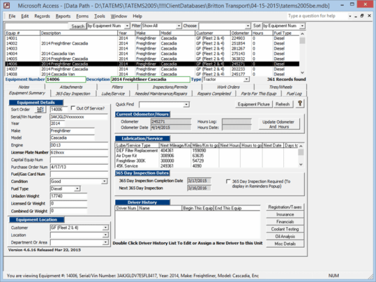 TATEMS: Fleet Maintenance Software For Trucks, Trailers And Equipment